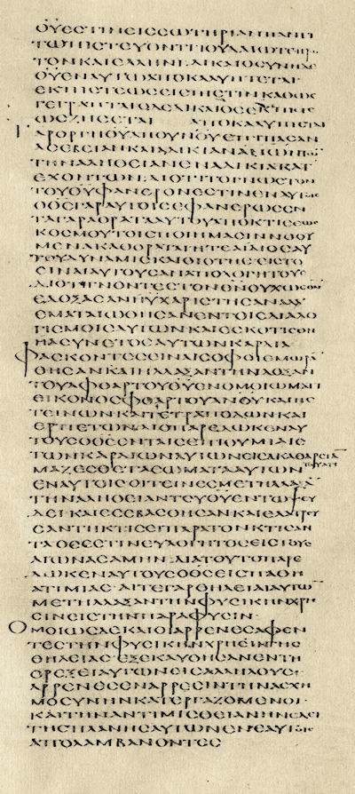 Codex Alexandrinus, Romans 1:16b-27