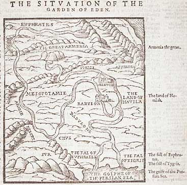 map: The Situation of the Garden of Eden