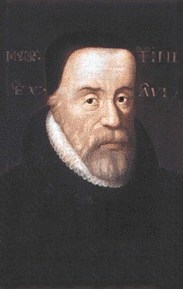 William Tyndale. Detail from the portrait at Hertford College, Oxford.